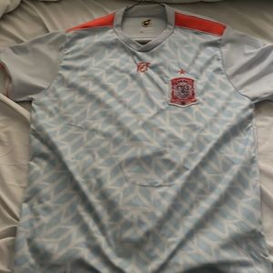 selling a shirt soccer shirt.